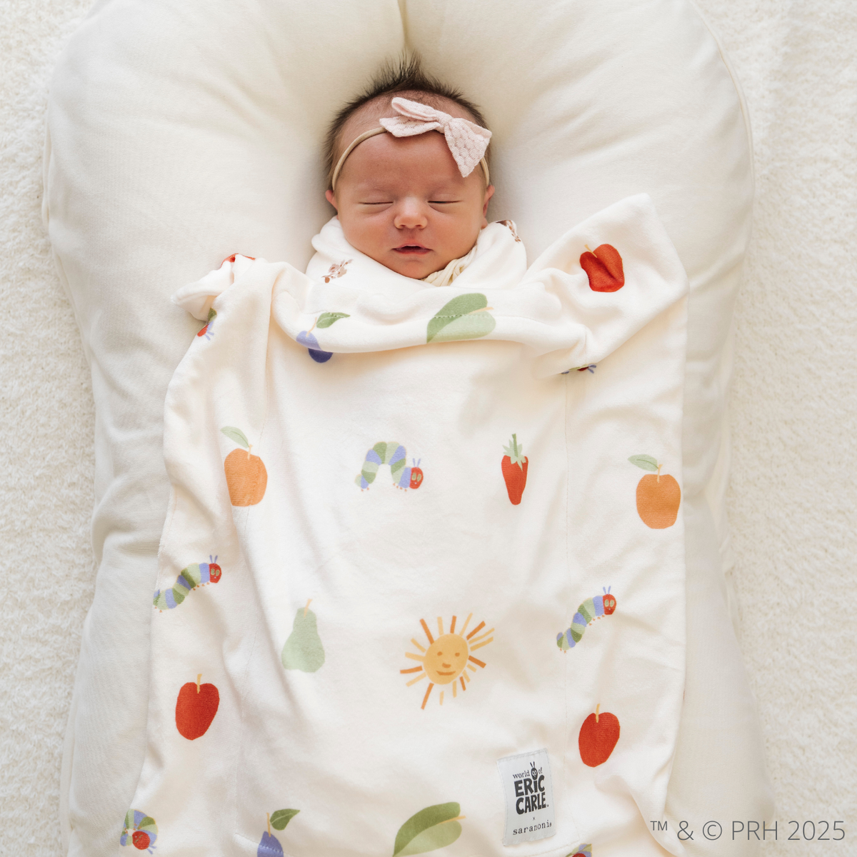SARANONI THE VERY HUNGRY CATERPILLAR™ MINKY STRETCH LUXE BLANKETS