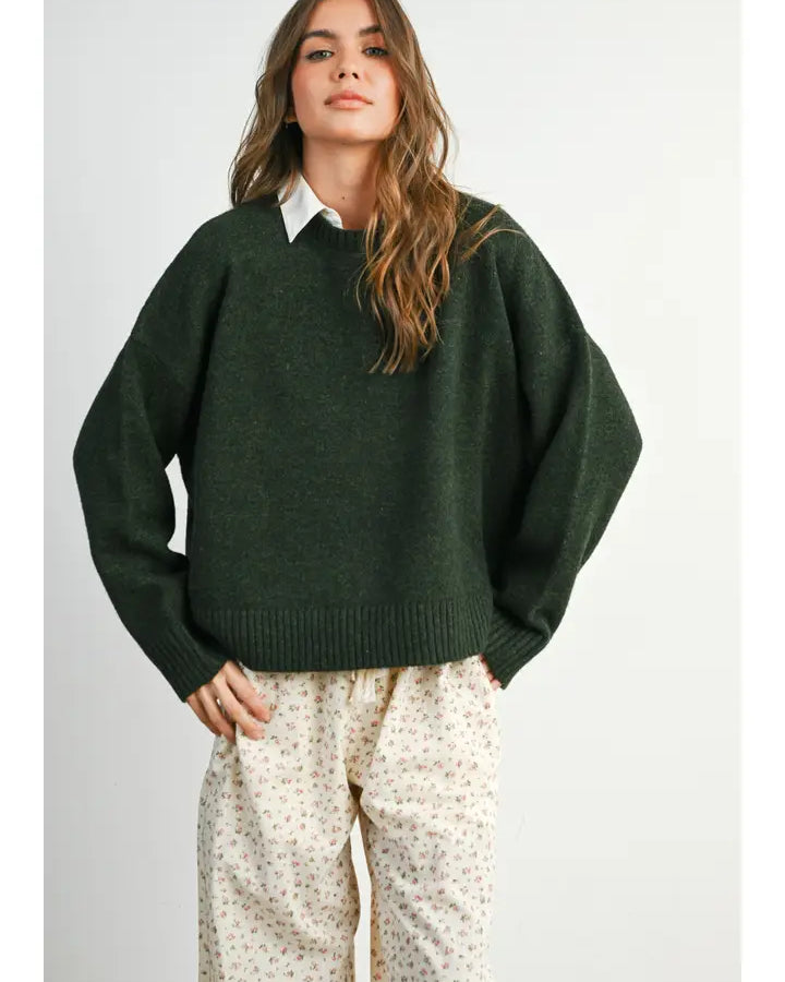 Solid Tie Back Sweater Top