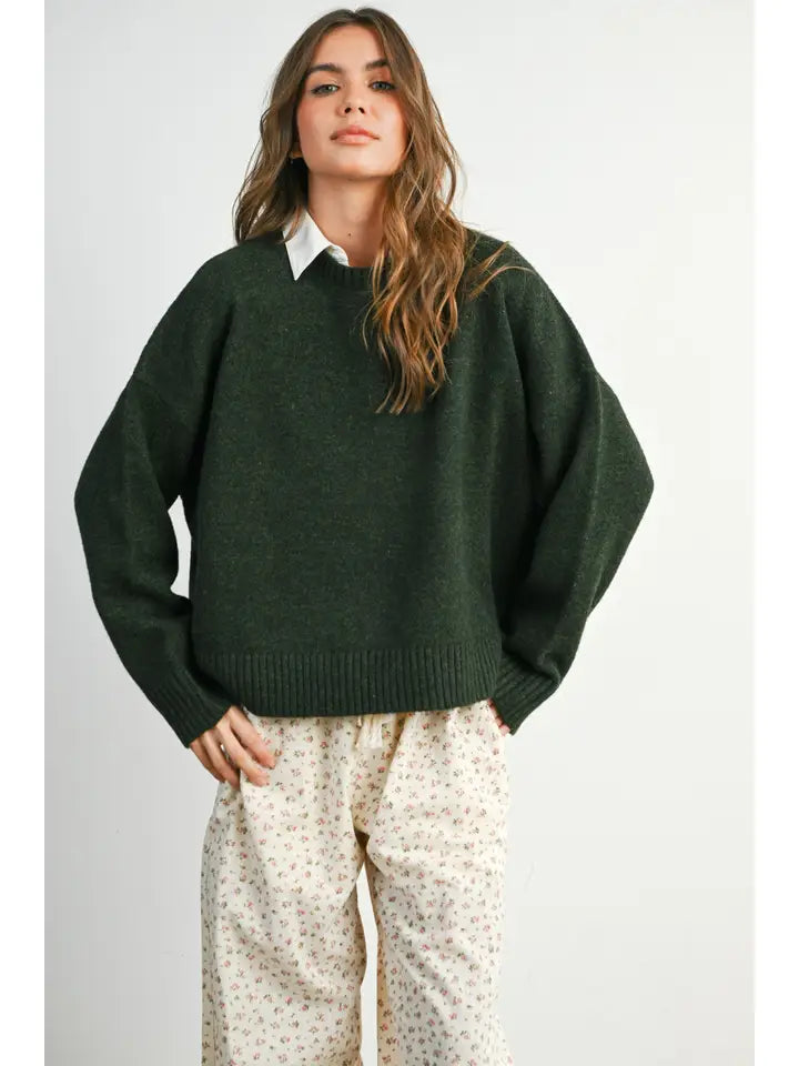 Solid Tie Back Sweater Top