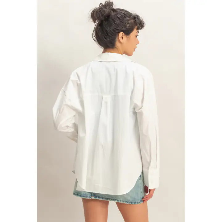Button Up Poplin Shirt