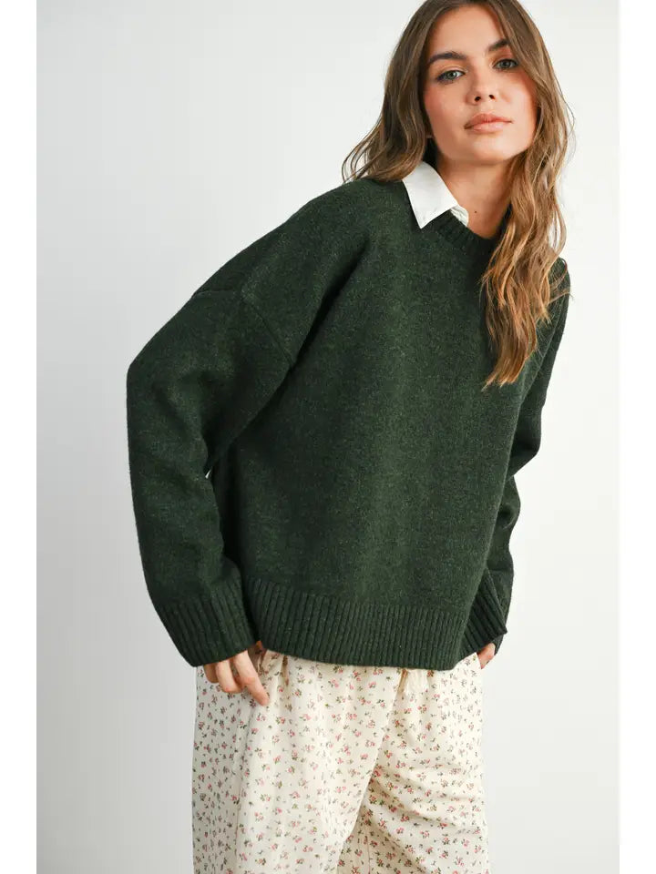 Solid Tie Back Sweater Top