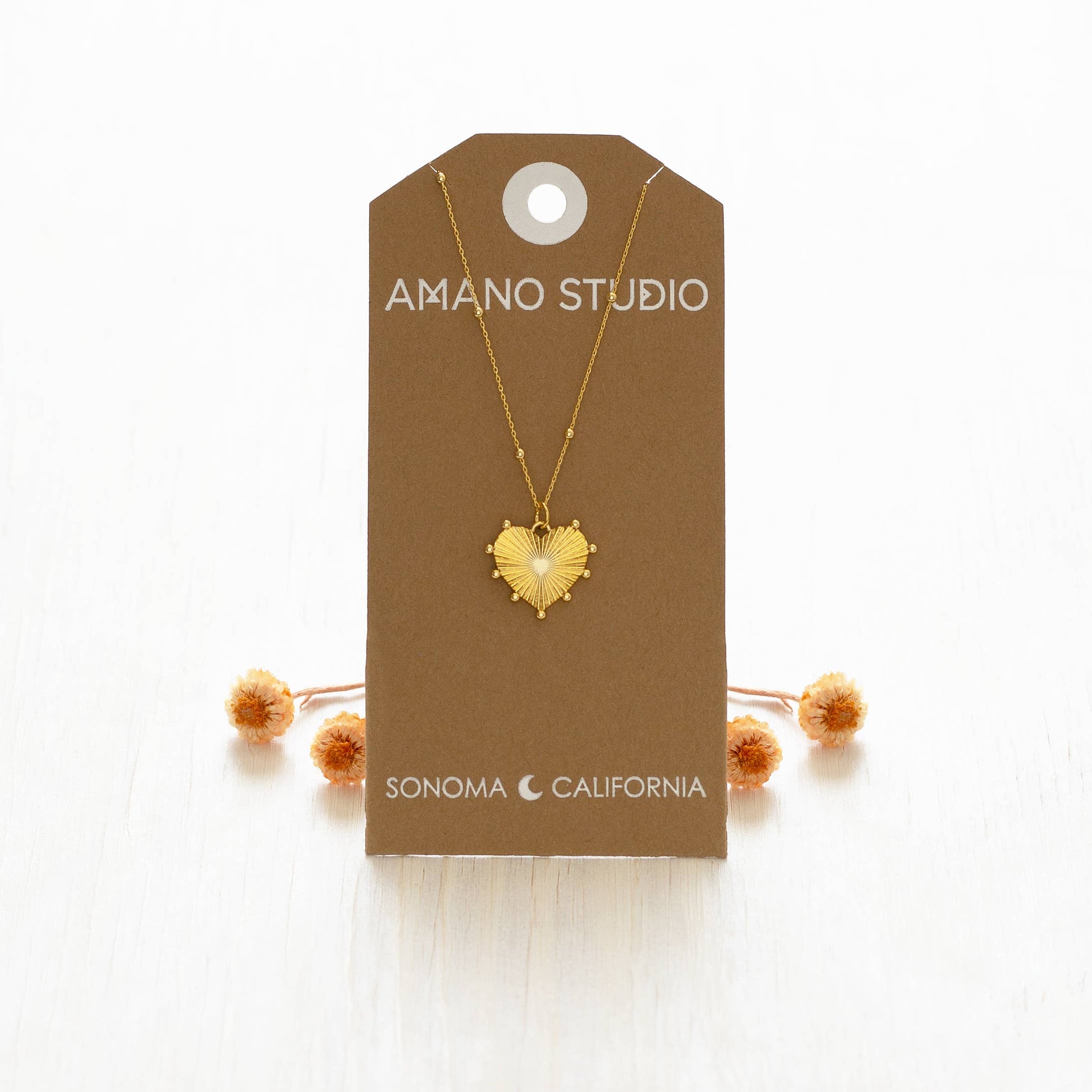 Renaissance Heart Pendant Necklace