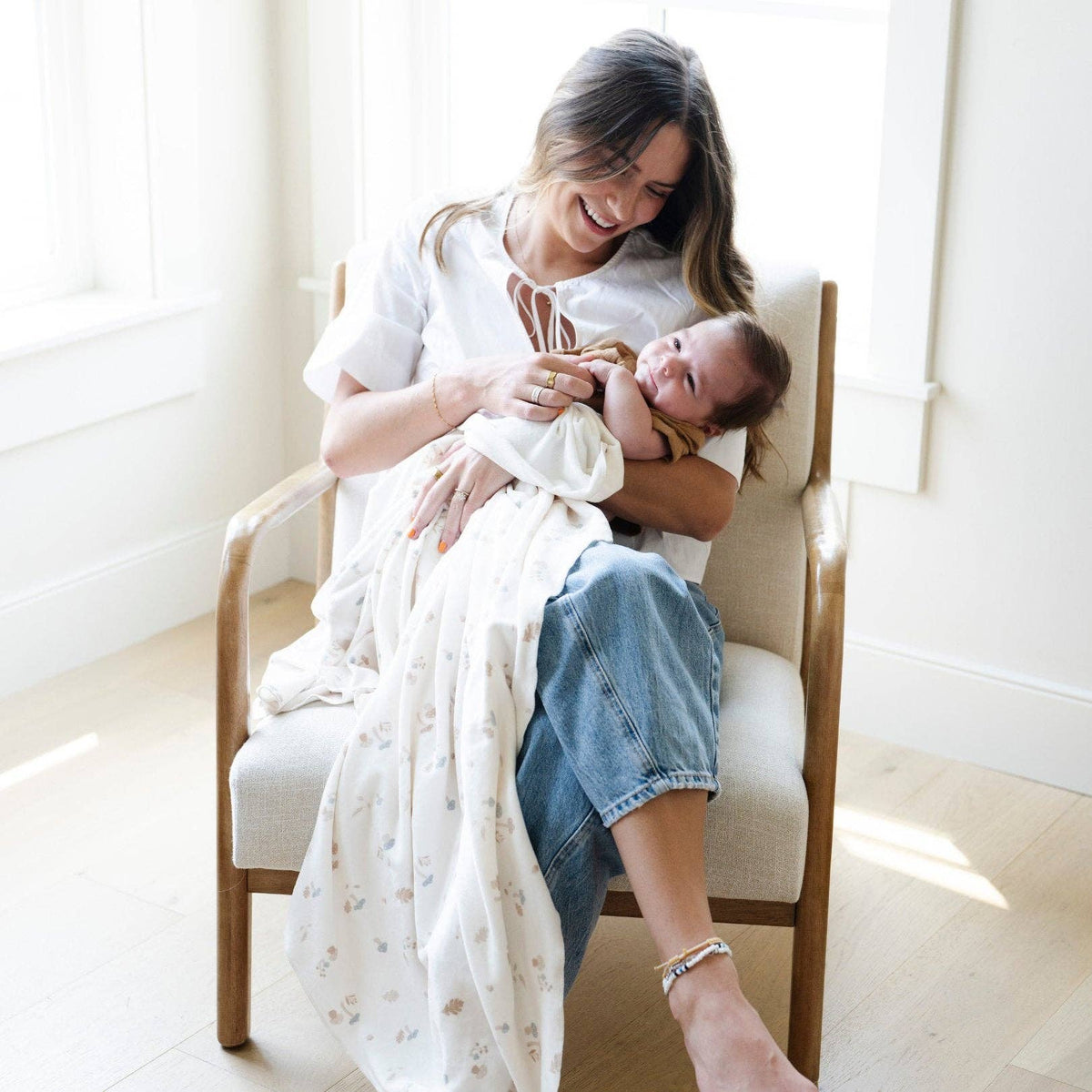 SARANONI MINKY STRETCH LUXE SWADDLE/BLANKET