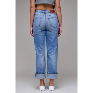 Ella Cuffed High Rise Classic Straight