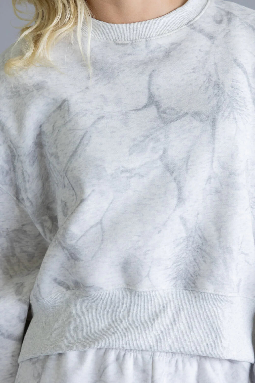Pretty Follies Grey Camo Sweatshirt