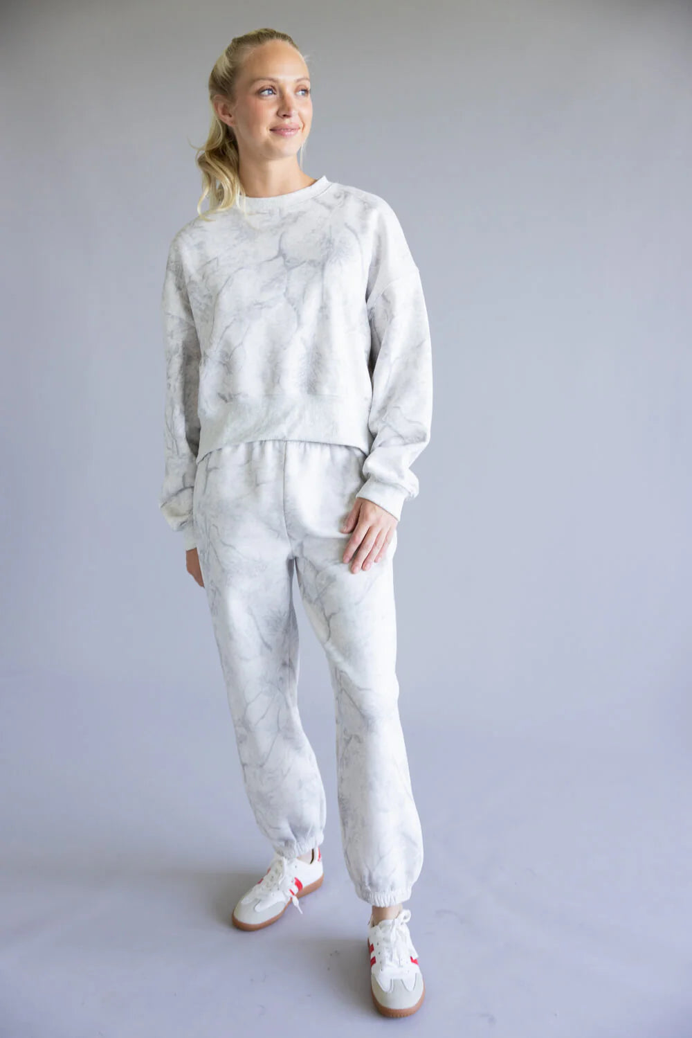 Pretty Follies Grey Camo Sweatshirt