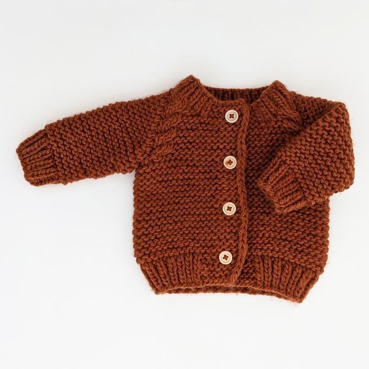 Garter Stitch Baby Cardigan