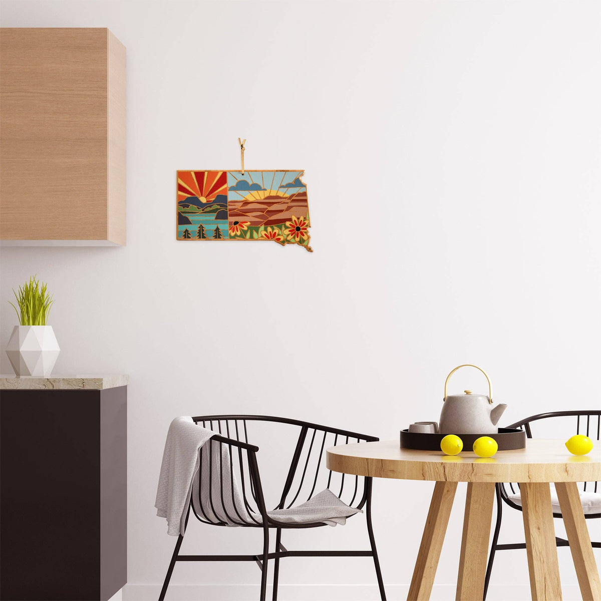 South Dakota Cutting Board with Artwork by Summer Stokes