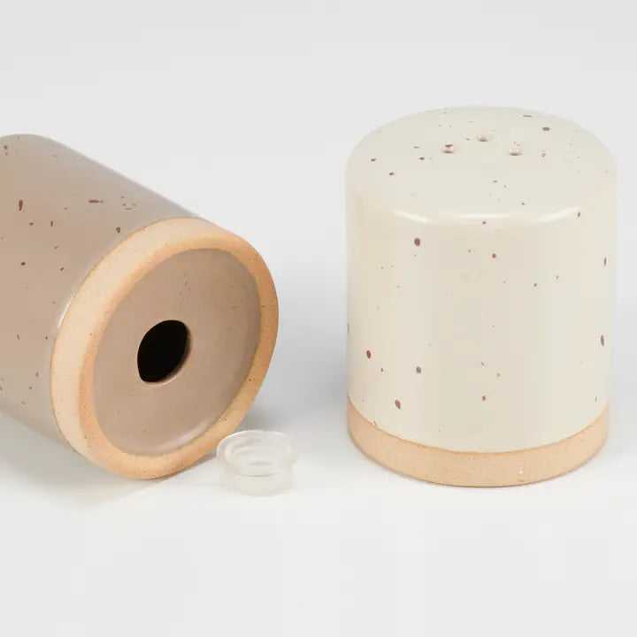 Rustic Ceramic Salt and Pepper Shakers