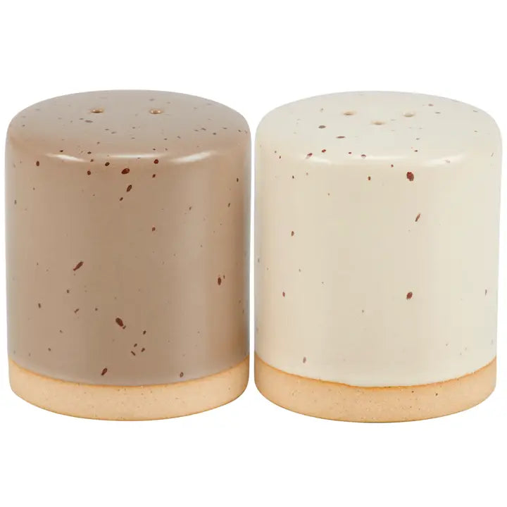 Rustic Ceramic Salt and Pepper Shakers