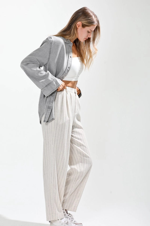 NoaBoa Washed Out Button Down