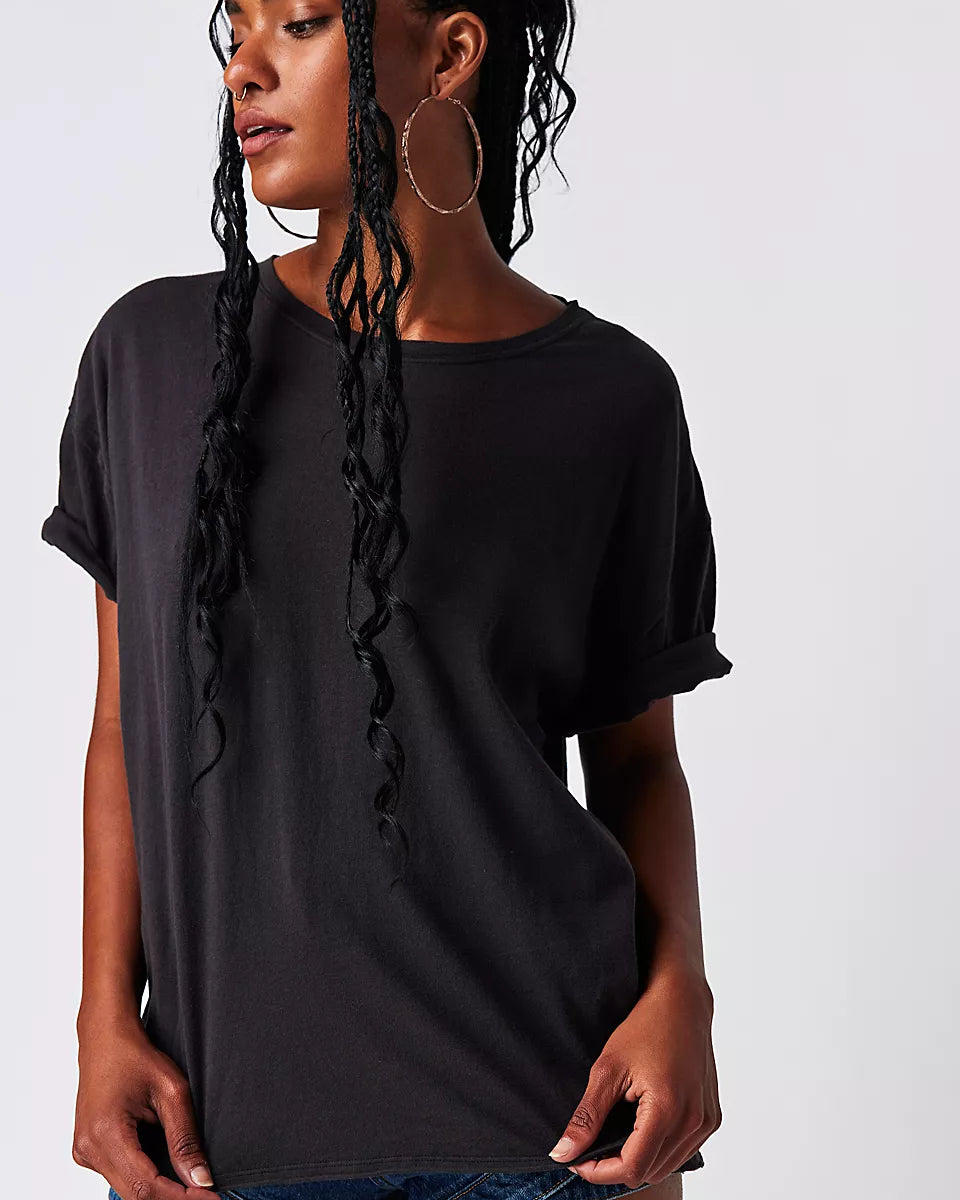 Free People Nina Oversized Cotton Tee – We The Free Collection