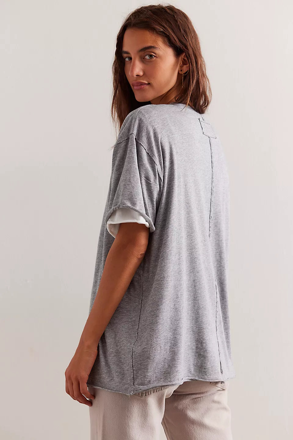 Free People Nina Oversized Cotton Tee – We The Free Collection