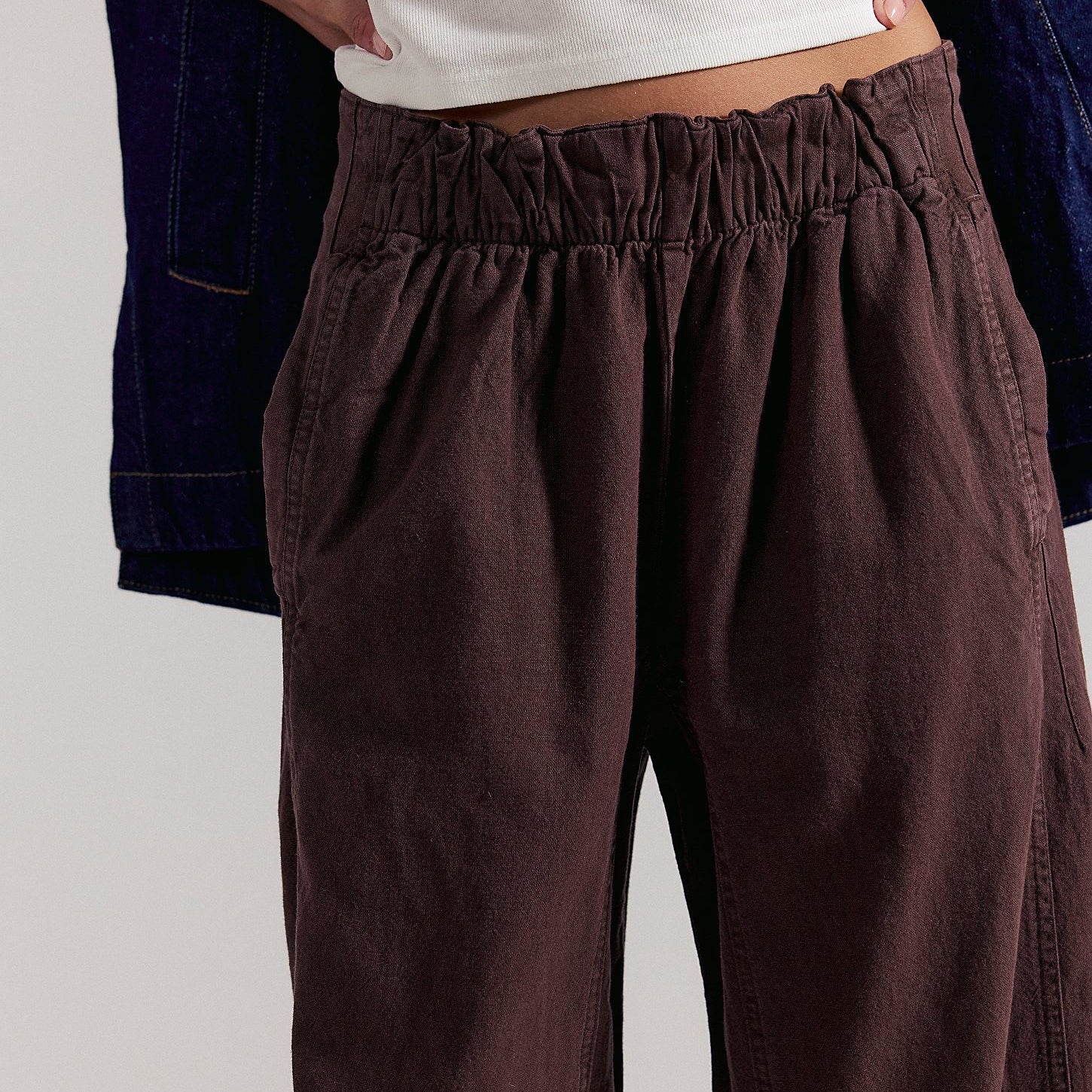 Days End Wide-Leg Linen Pull-On Pants