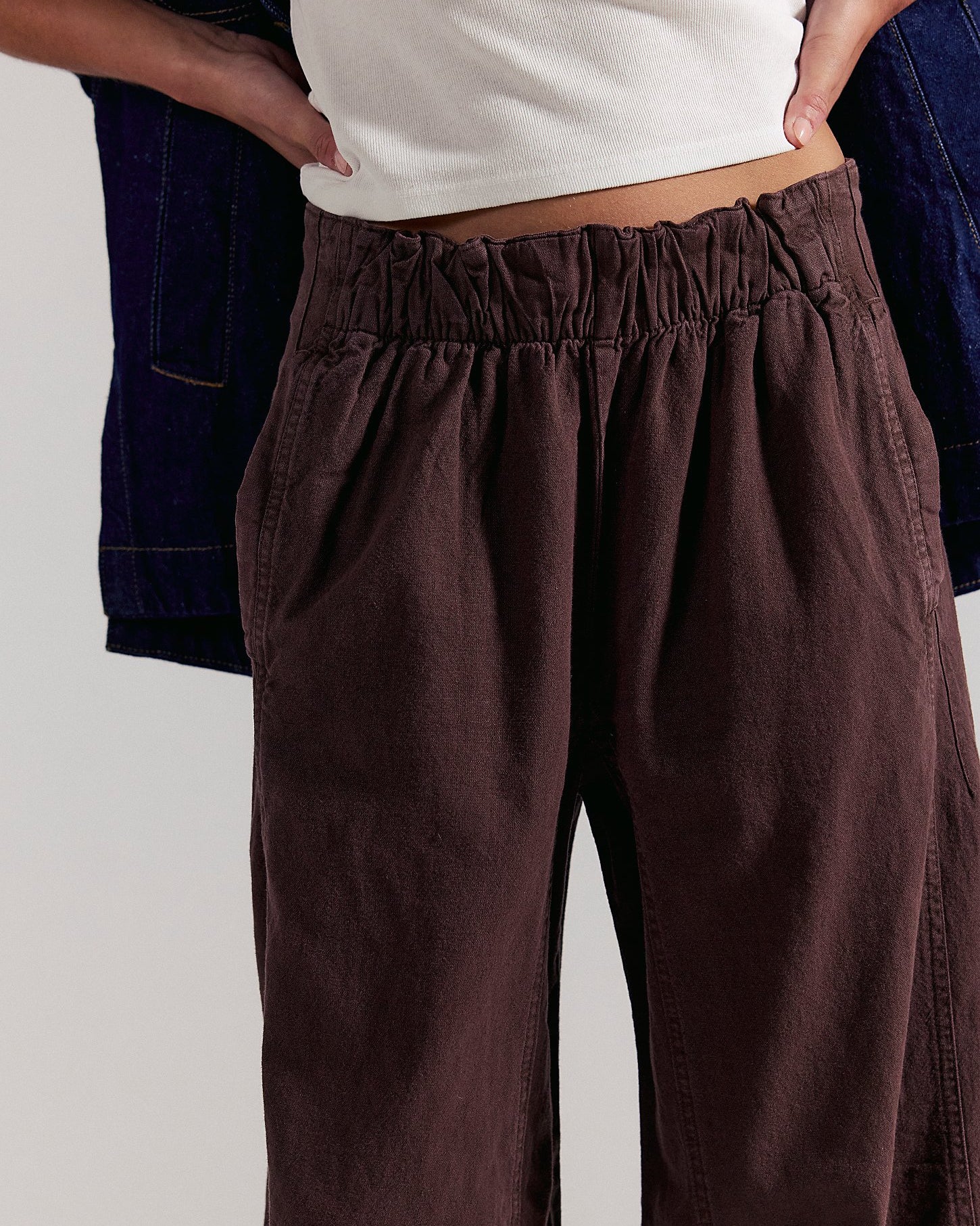 Days End Wide-Leg Linen Pull-On Pants