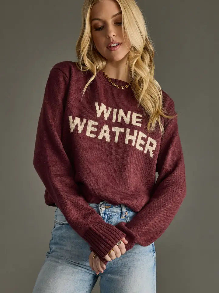 Wine Weather Sweater