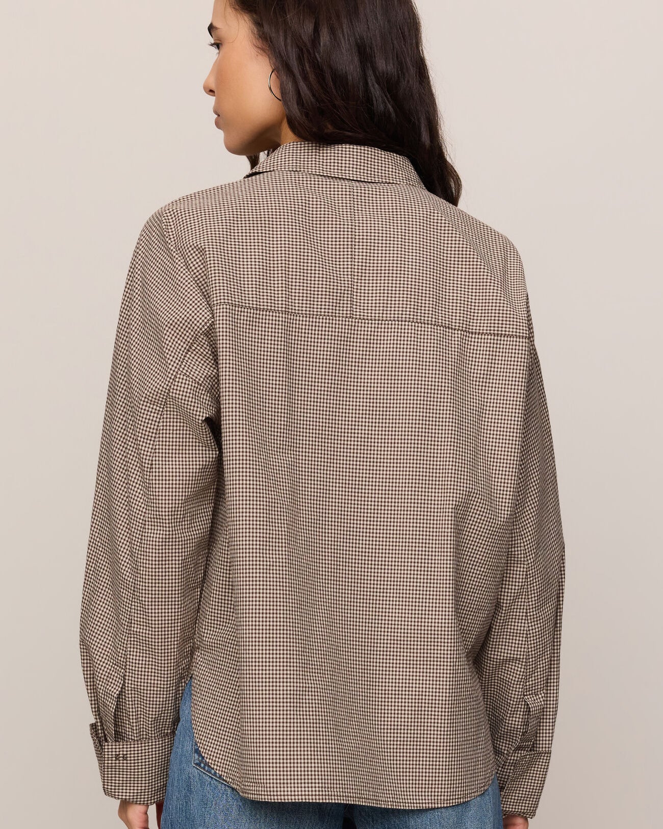 Z Supply On Duty Gingham Button Up Top