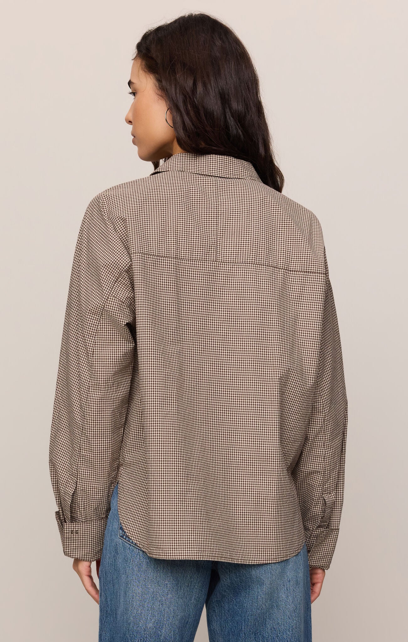 Z Supply On Duty Gingham Button Up Top