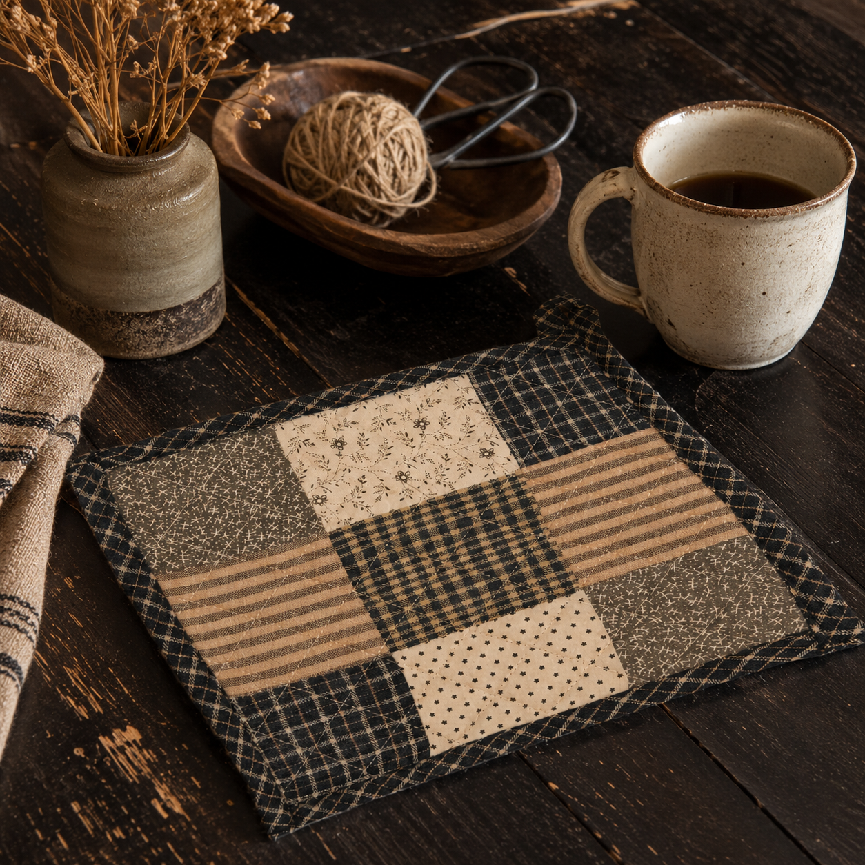 Kettle Grove Pot Holder Patchwork Blocks 8x8