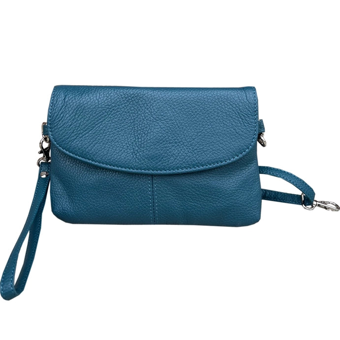 Cowhide Leather Crossbody Clutch Bag