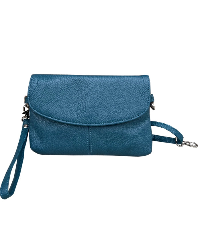 Cowhide Leather Crossbody Clutch Bag