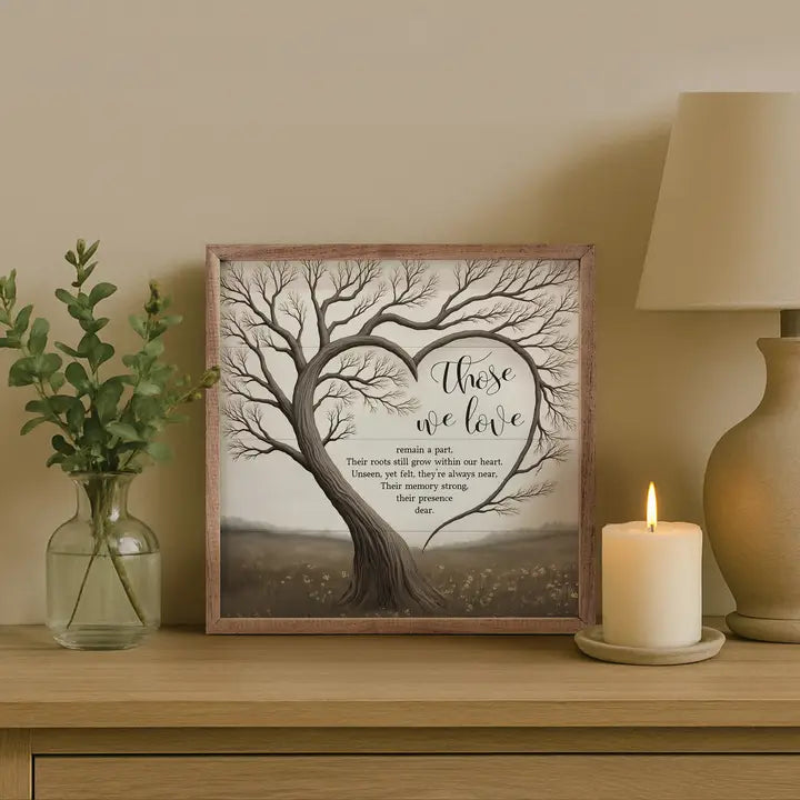 Those We Love Heart Tree 8x8