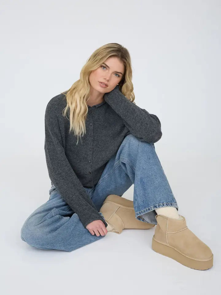 Lightweight Button Down Knit Cardigan