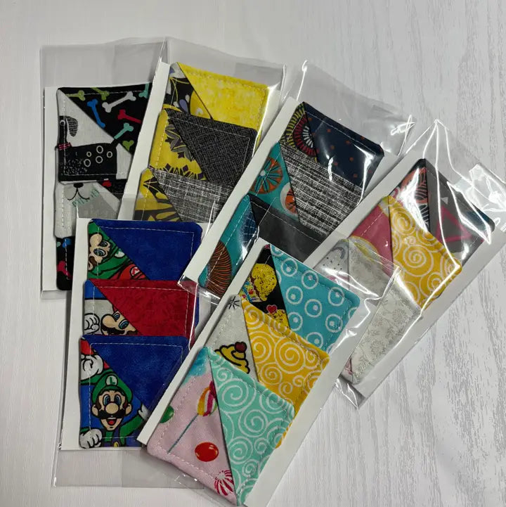 Mini Corner Bookmarks- 3pack