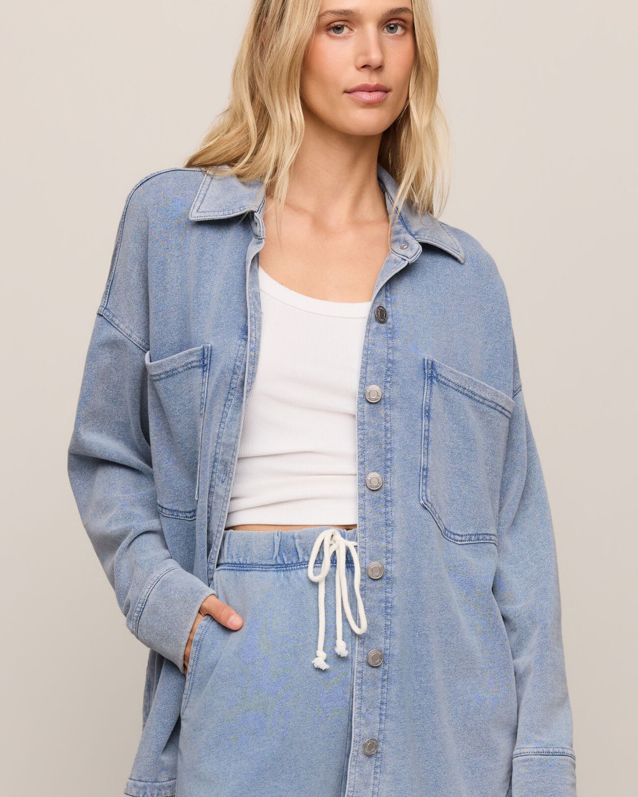 All Day Knit Denim Jacket Ocean Air Indigo