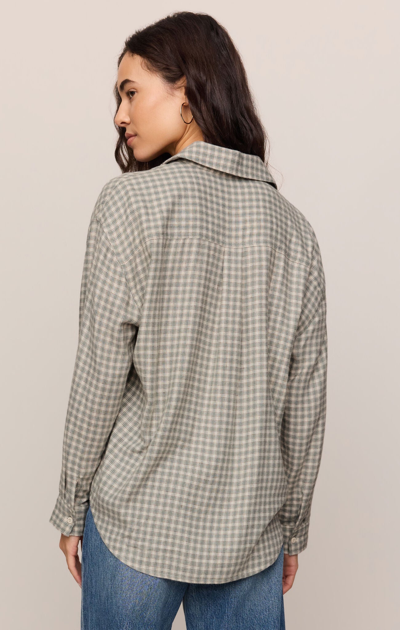 River Plaid Lightweight Flannel Button-Up