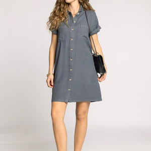 Thread & Supply June Charcoal Dress