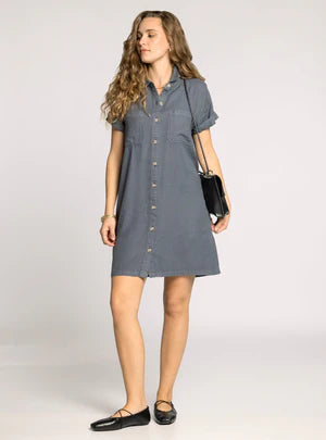 Thread & Supply June Charcoal Dress