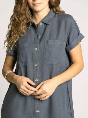 Thread & Supply June Charcoal Dress