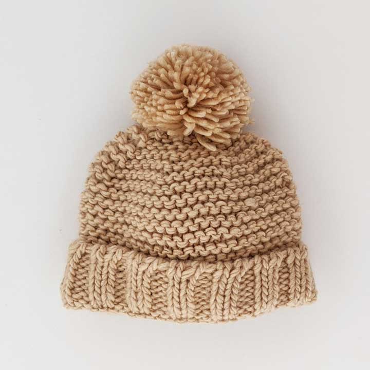 Garter Stitch Baby Beanie