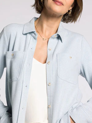 Thread & Supply Lewis Blue Stripe Shirt
