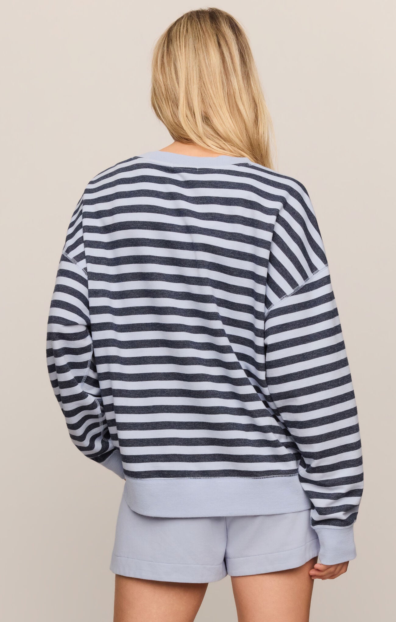 Z Supply Everyday Striped Baby French Terry Crewneck Sweatshirt