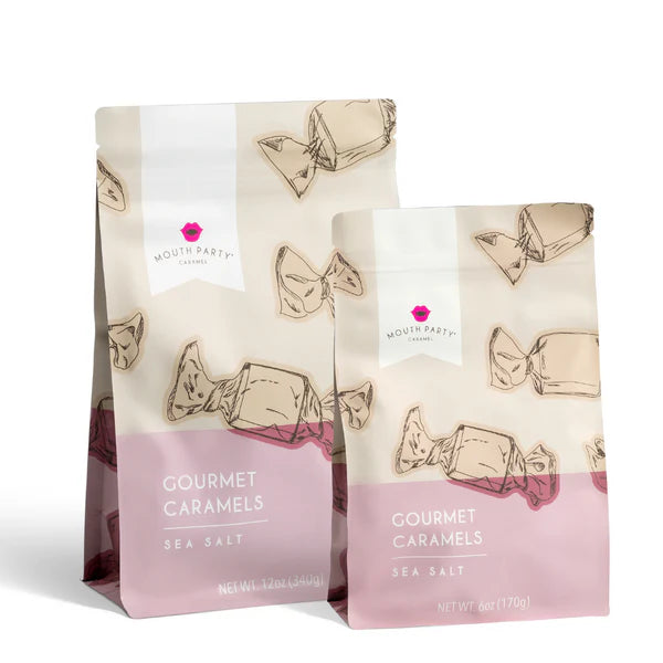 Mouth Party Sea Salt Caramel 6oz Gift Pouch