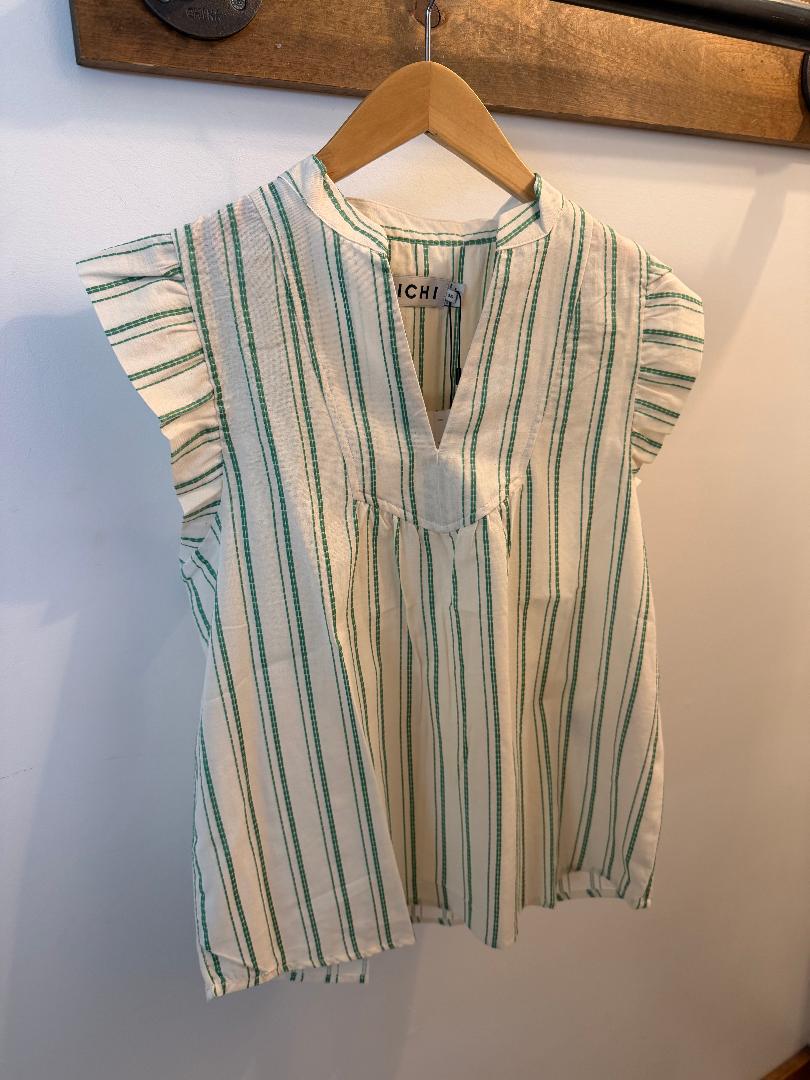 ICHI Relaxed Vertical Stripe Shirt