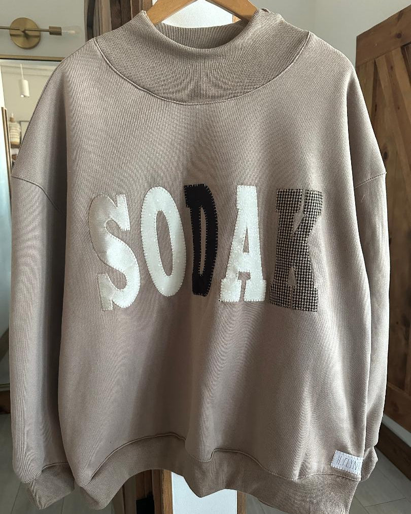 SODAK Patchwork Mockneck
