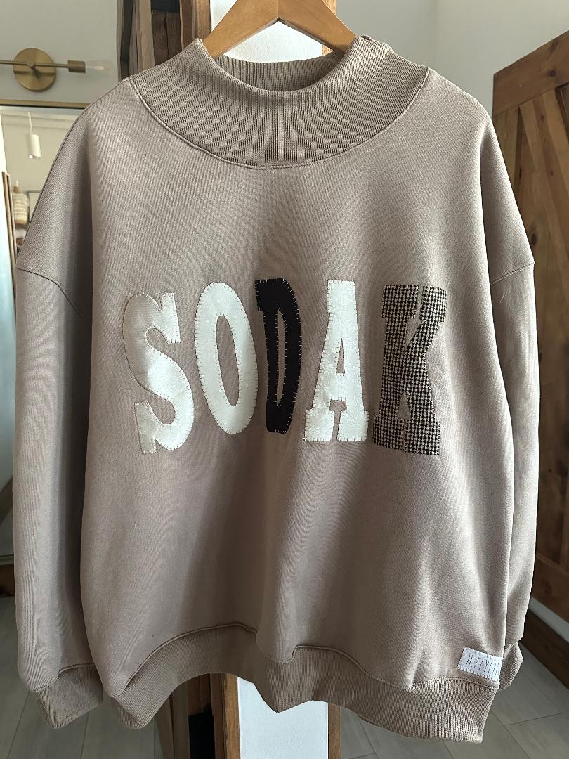SODAK Patchwork Mockneck