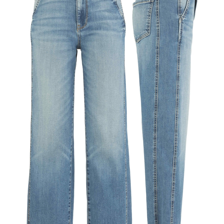 Kut Charlotte High Rise Wide Leg Jeans