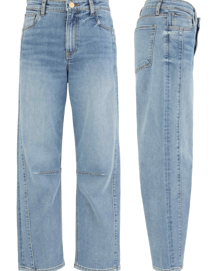 KUT ASHTON HIGH RISE RELAXED LEG PANT W/FRNTSIDE PANEL