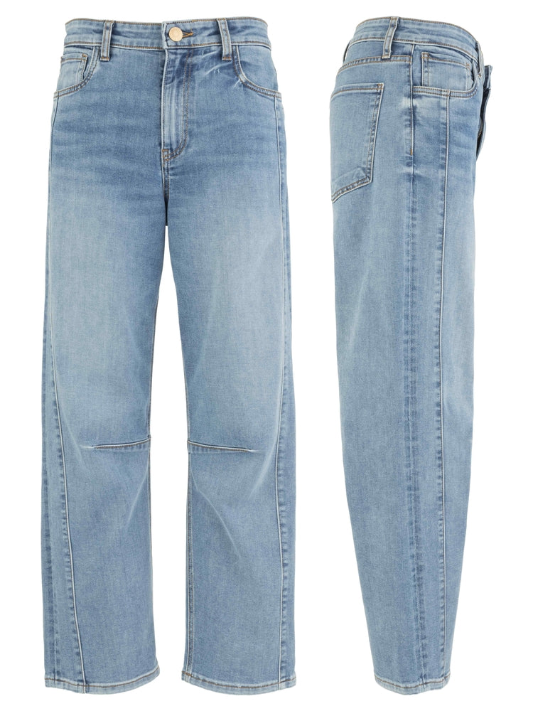 KUT ASHTON HIGH RISE RELAXED LEG PANT W/FRNTSIDE PANEL