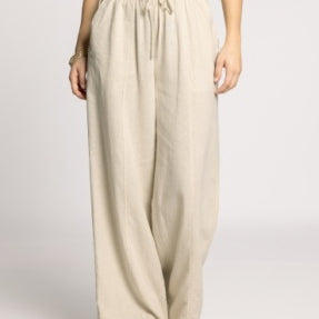 Solana Effortless Wide-Leg Linen Pants