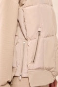 SandDune Quilted Puffer Vest with Removable Hood
