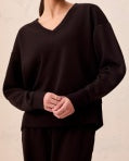 Luxe Relaxed V-Neck Knit Top