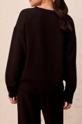 Luxe Relaxed V-Neck Knit Top