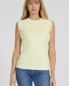 Bridget Ribbed Ruffle Tank Top